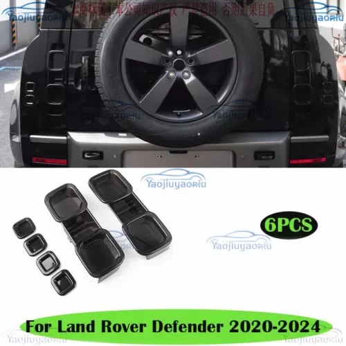 Dronehint FOR 2020-2024 Land Rover New Defender Smoked Black tail lampshade shell 90 110 (For: Land Rover) Parts