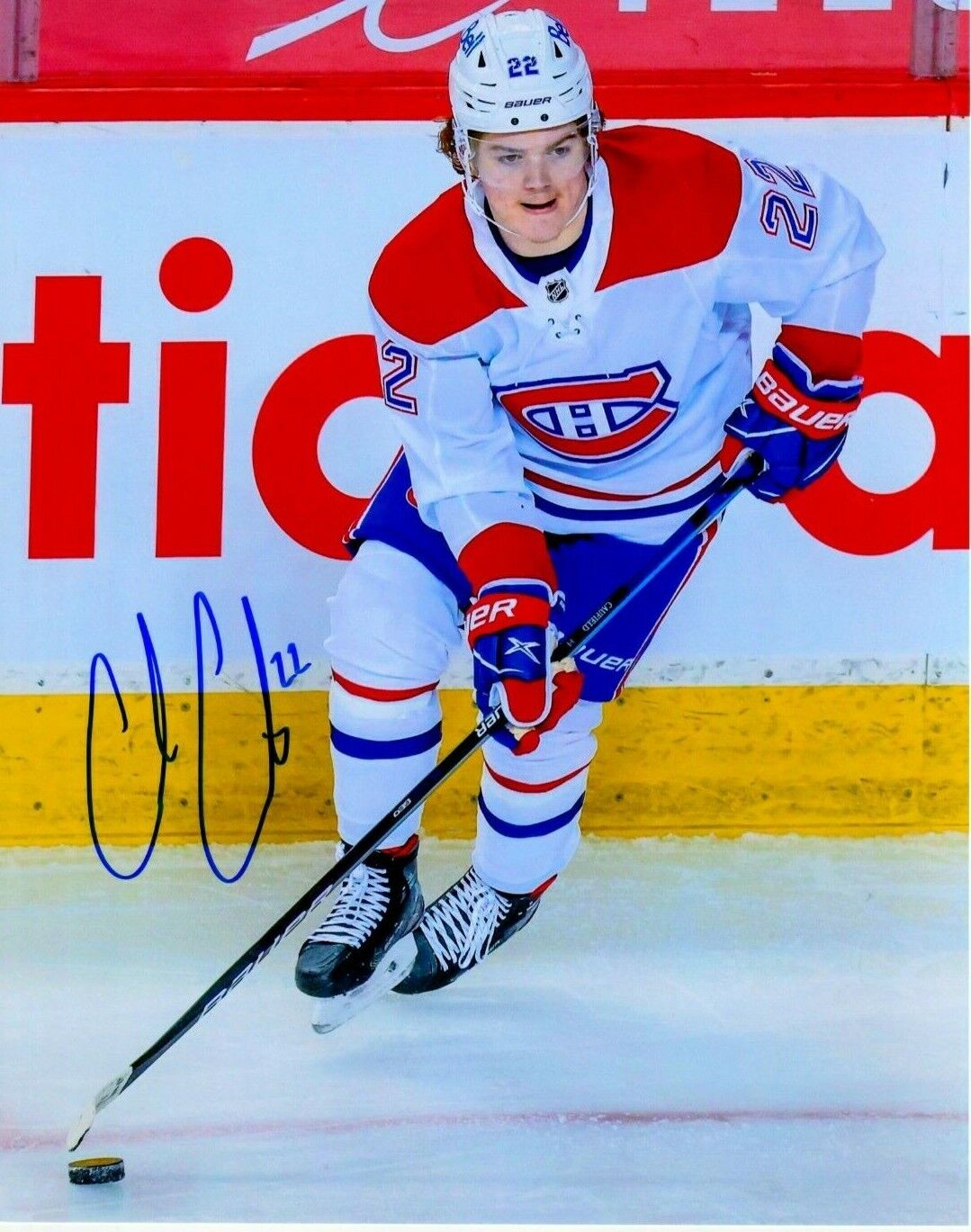 COLE CAUFIELD autographed SIGNED MONTREAL CANADIENS 8x10 Photo Poster painting #2