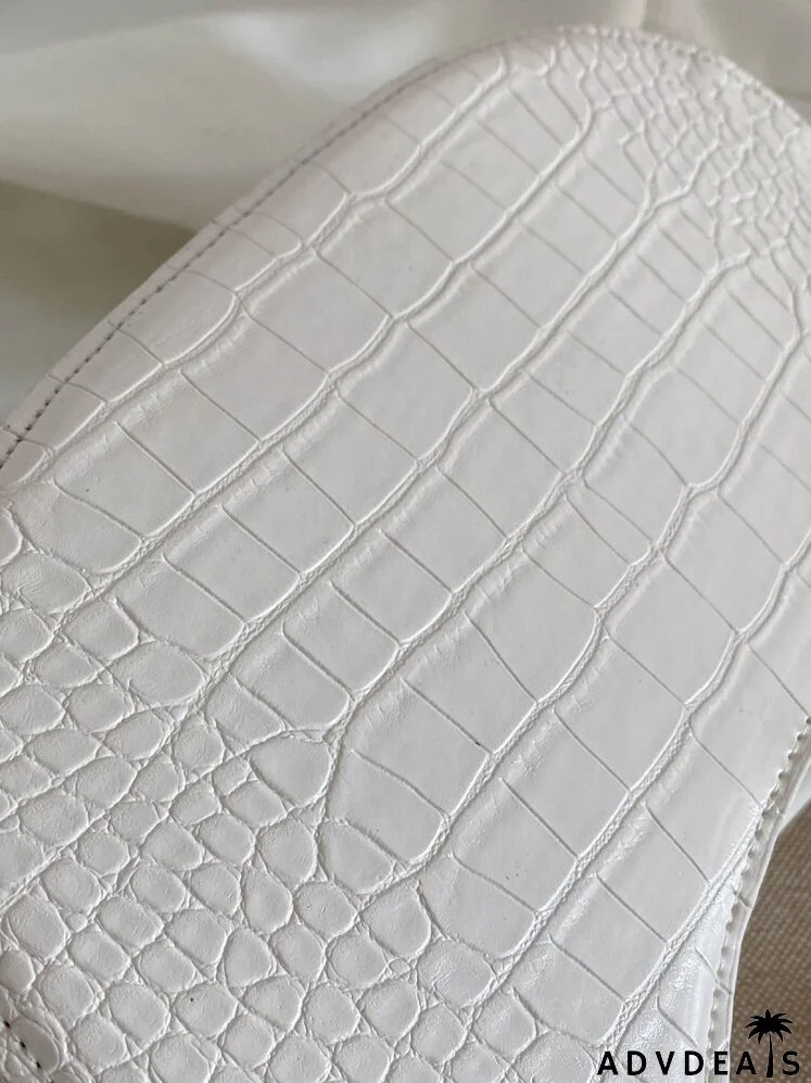 Croc Embossed Hobo Bag