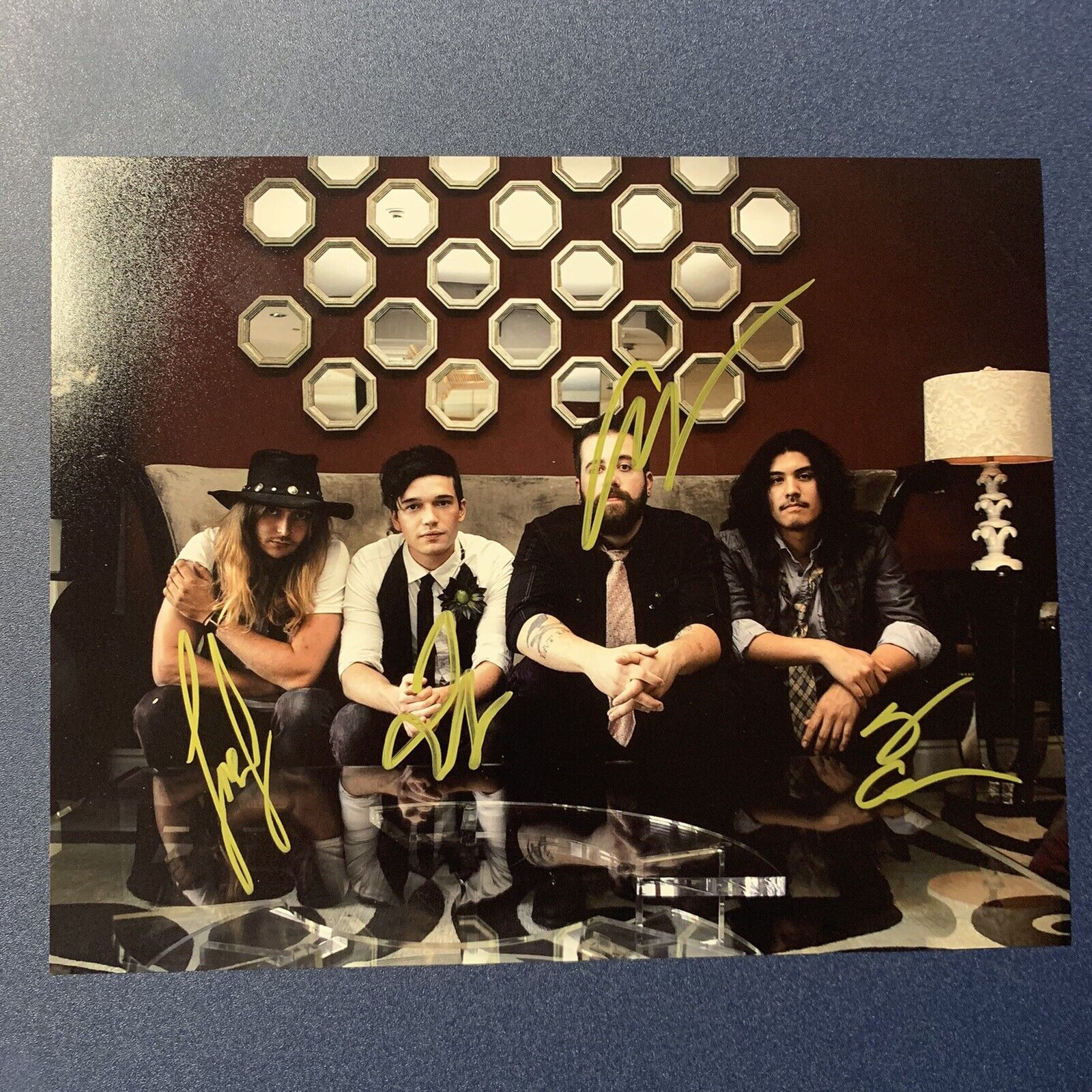 BADFLOWER FULL BAND HAND SIGNED Photo Poster painting 8x10 AUTOGRAPHED JOSH KATZ VERY RARE COA