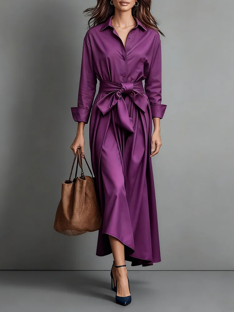 Minimalist Classic Shirt Maxi Dress