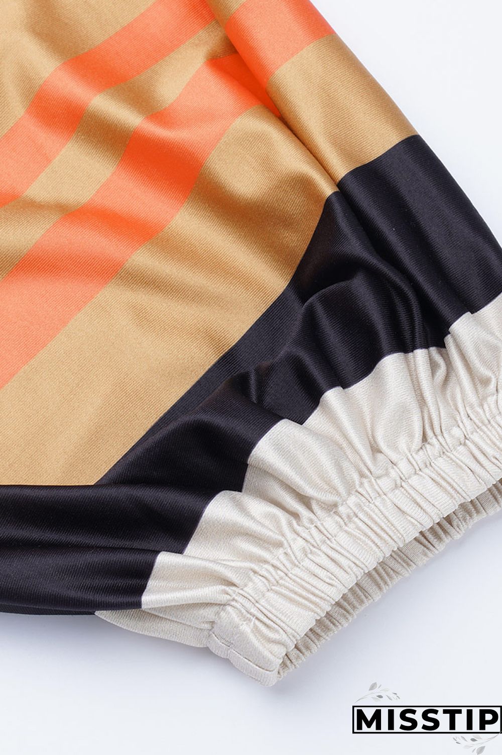 Camouflage Fashion Casual Print Asymmetrical Oblique Collar Three Quarter Two Pieces