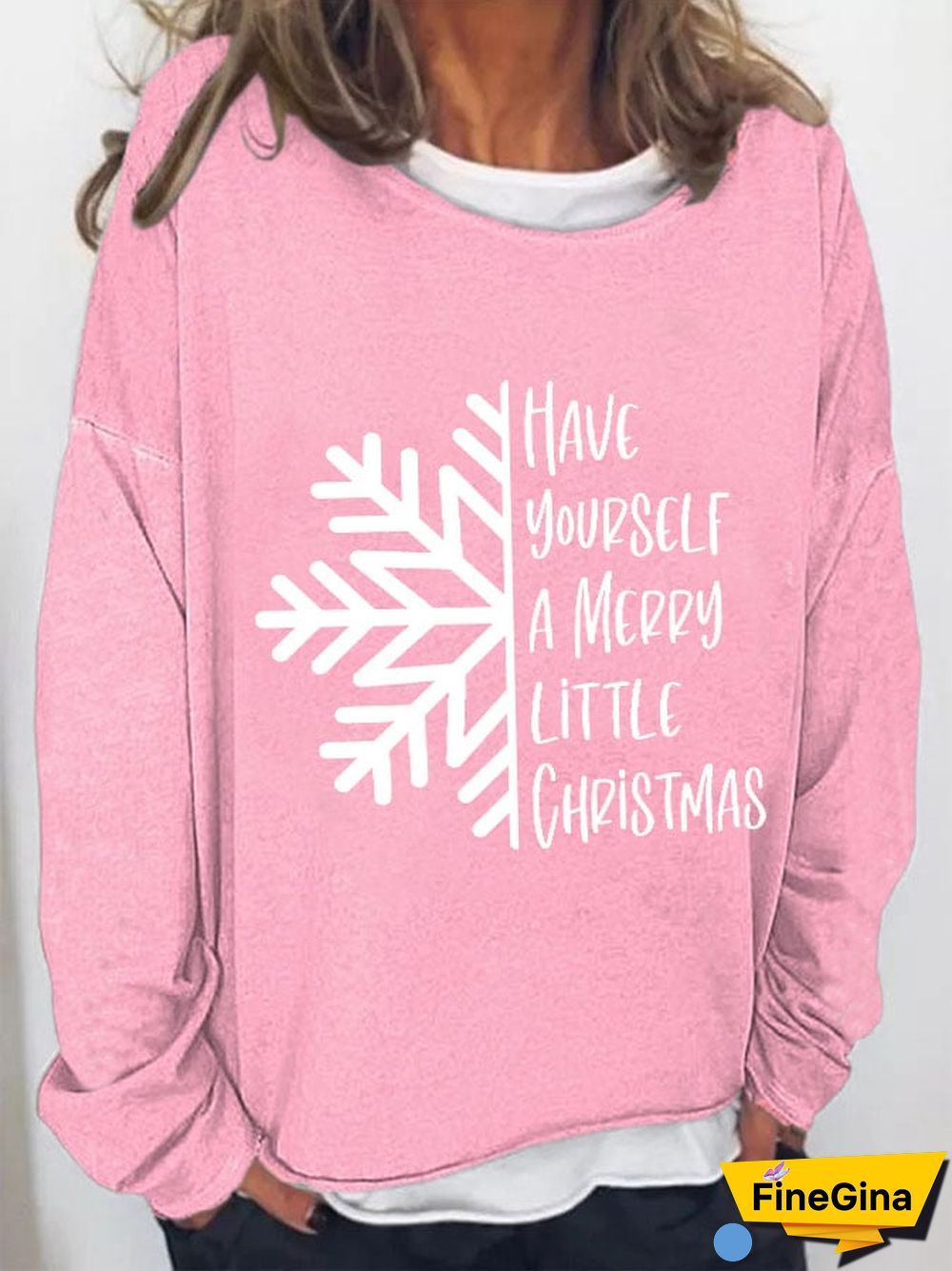 Women's Have Yourself A Merry Little Christmas Print Casual Sweatshirt