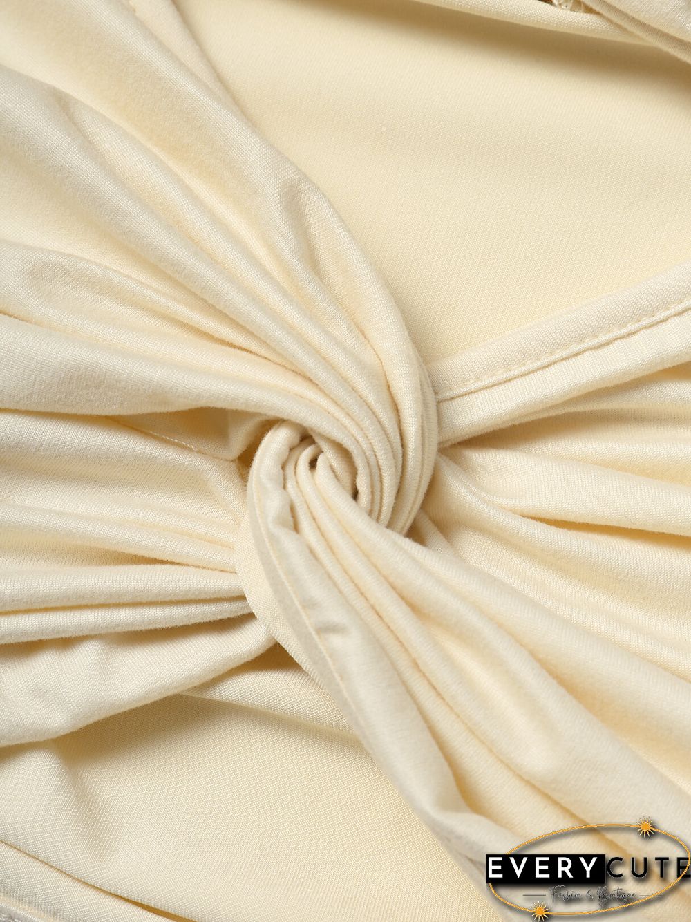 Solid Cut Out Twisted Short Sleeve V-neck Crop Top