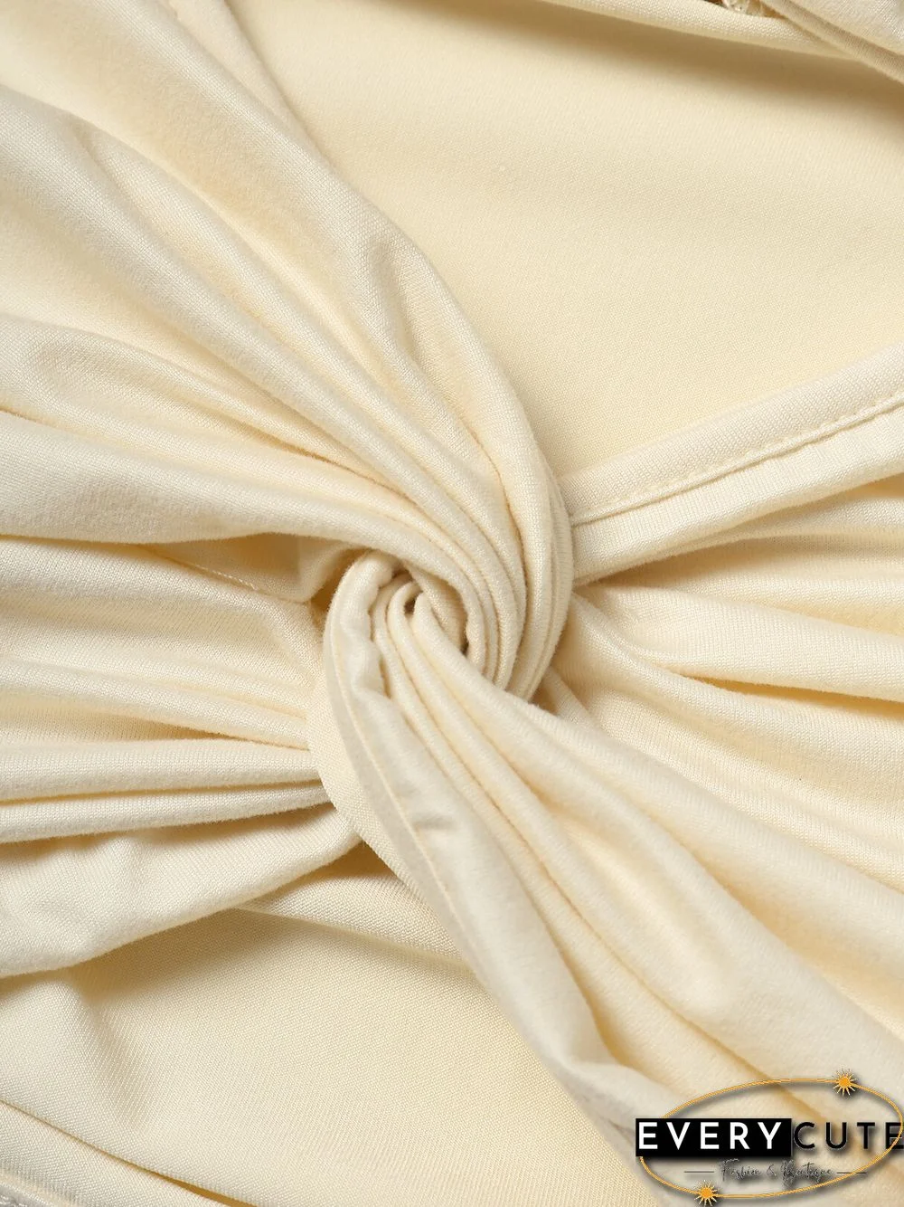 Solid Cut Out Twisted Short Sleeve V-neck Crop Top