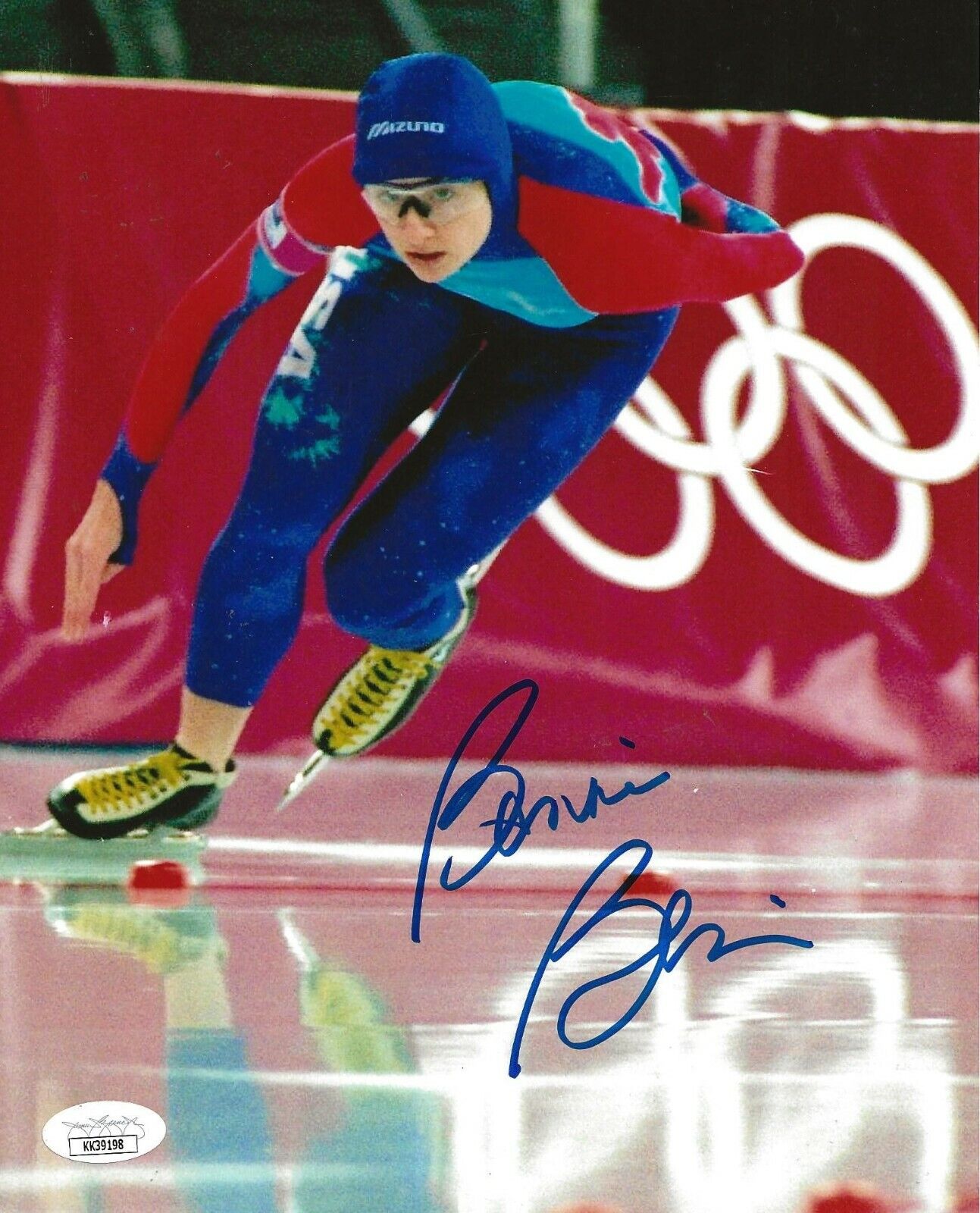 Bonnie Blair USA Speed Skating signed 8x10 Photo Poster painting Olympic Gold autographed JSA