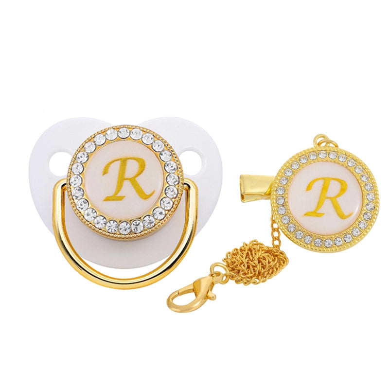 Elegant Letter Silica Gel Baby Accessories