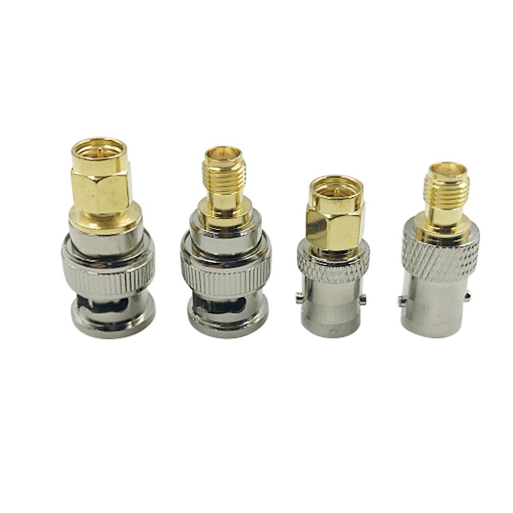 

4pcs BNC Female to SMA Male Connectors Type RF Connector Adapter Converter, 501 Original