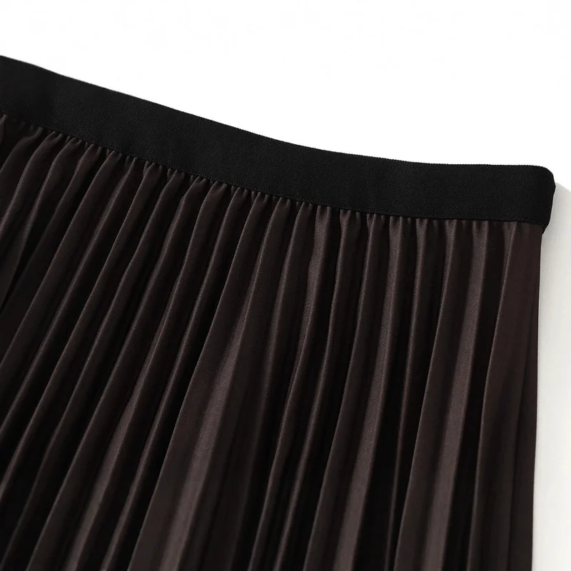 Nigikala Nigikala Color Bred Faded Bvy Dress Autumn Dress Loose Umbrella Skirt Hanging Feeling Large Skirt 2125