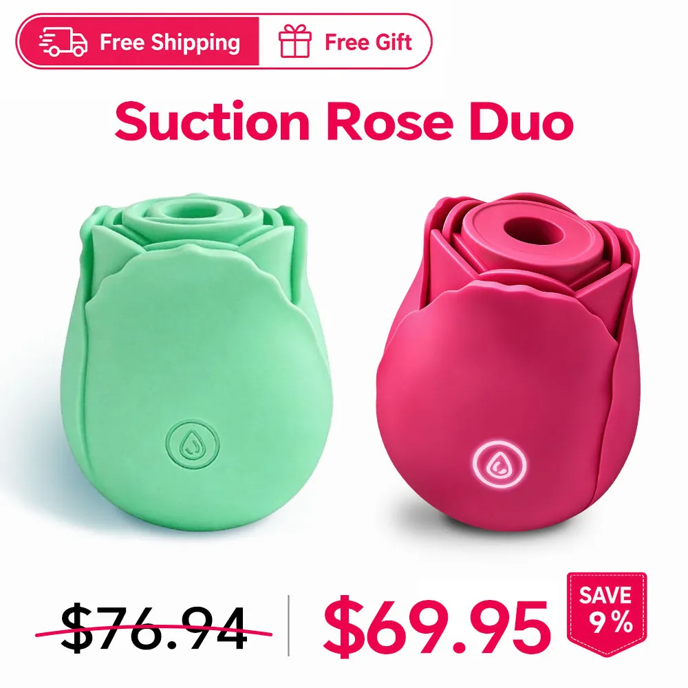 MintGlow - Luminous Original Rose Suction Toy