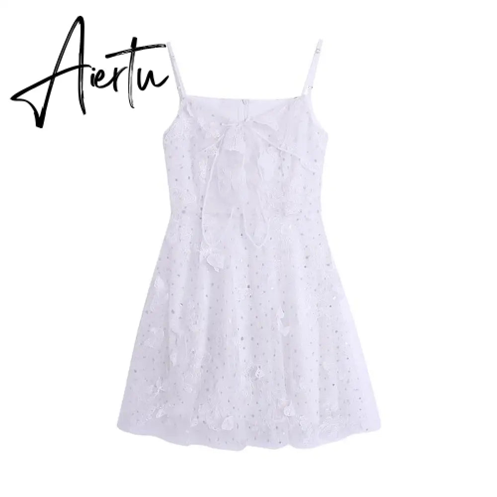 French Fairy Dress Women Elegant Sleeveless Chiffon Mini Dress Casual Floral Print Korean Kawaii Summer Dress Women Aiertu