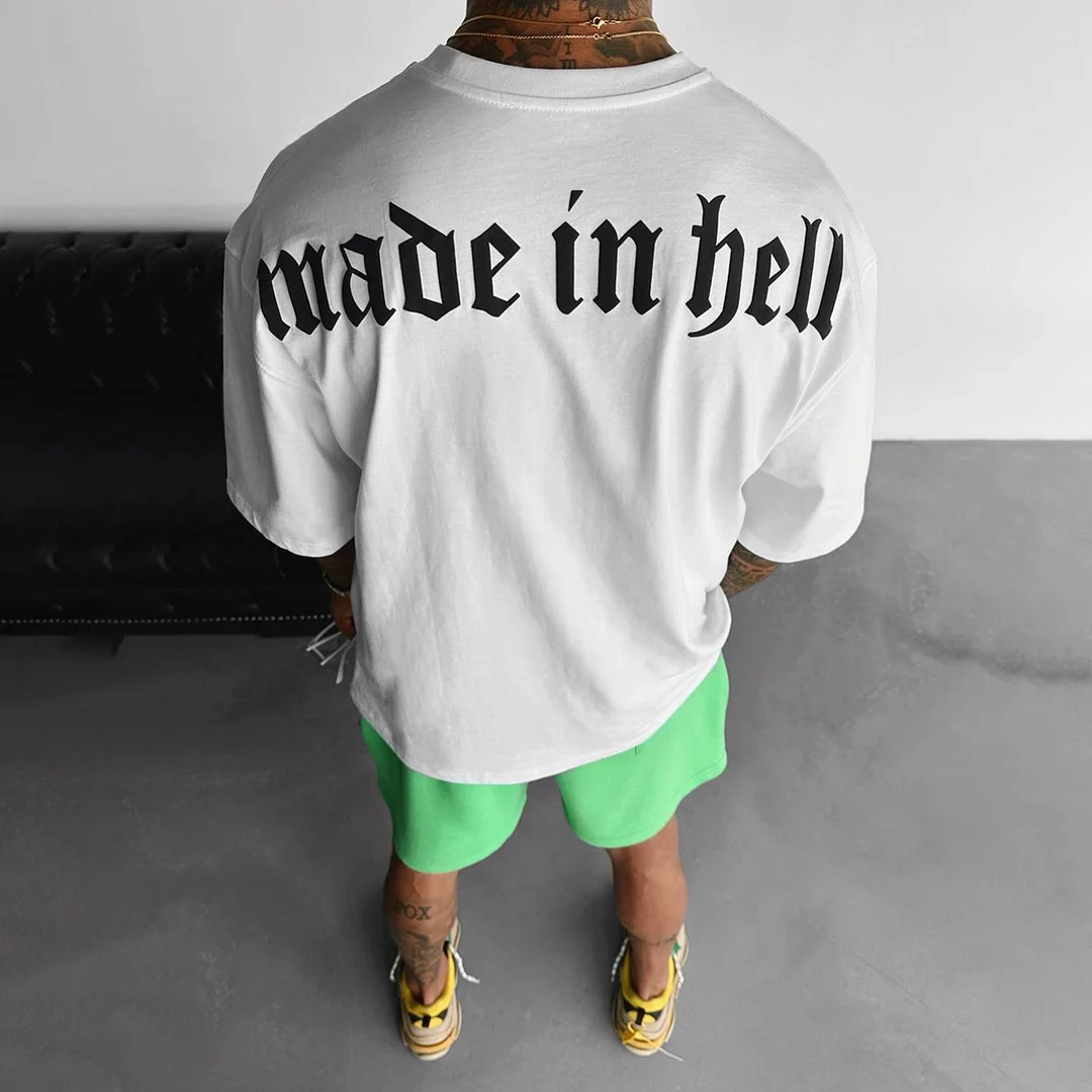 OVERSIZE MADE IN HELL TEE