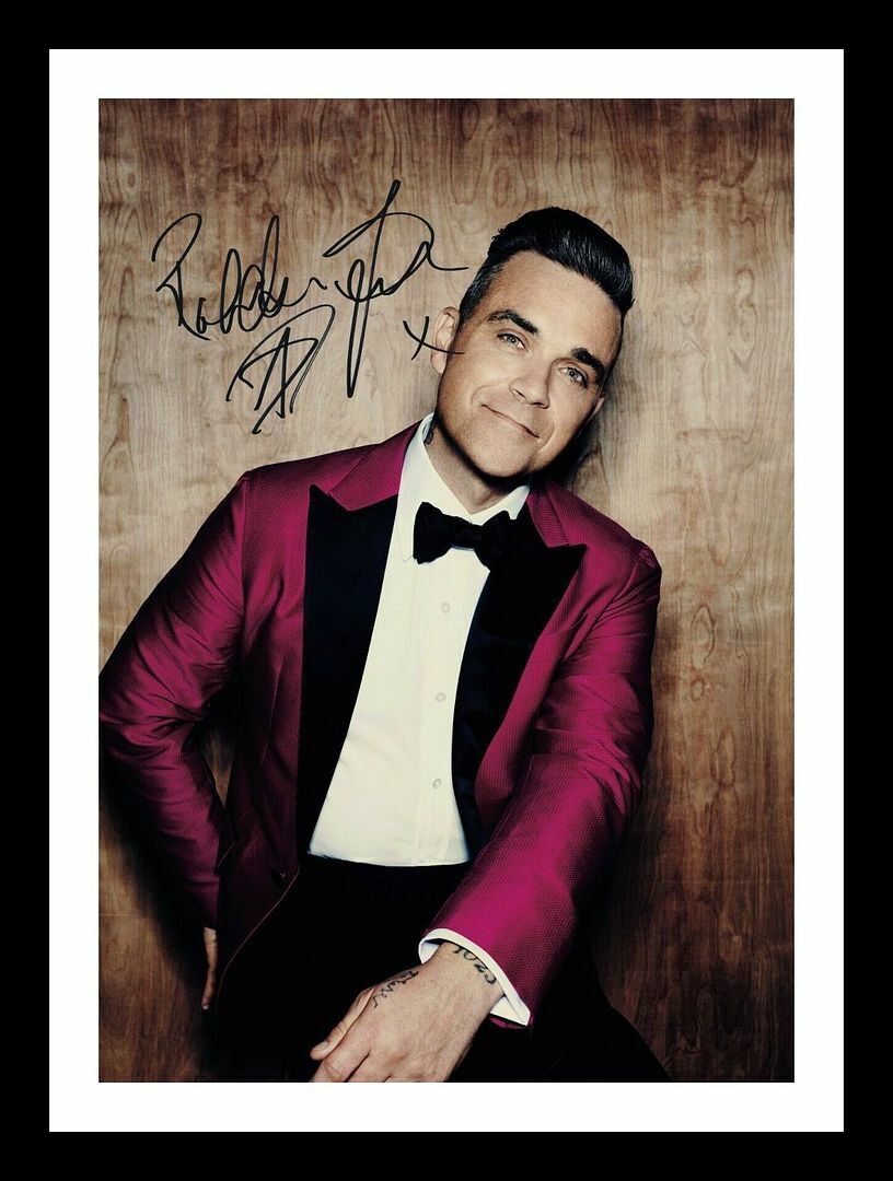 Robbie Williams Autograph Signed & Framed Photo Poster painting 5