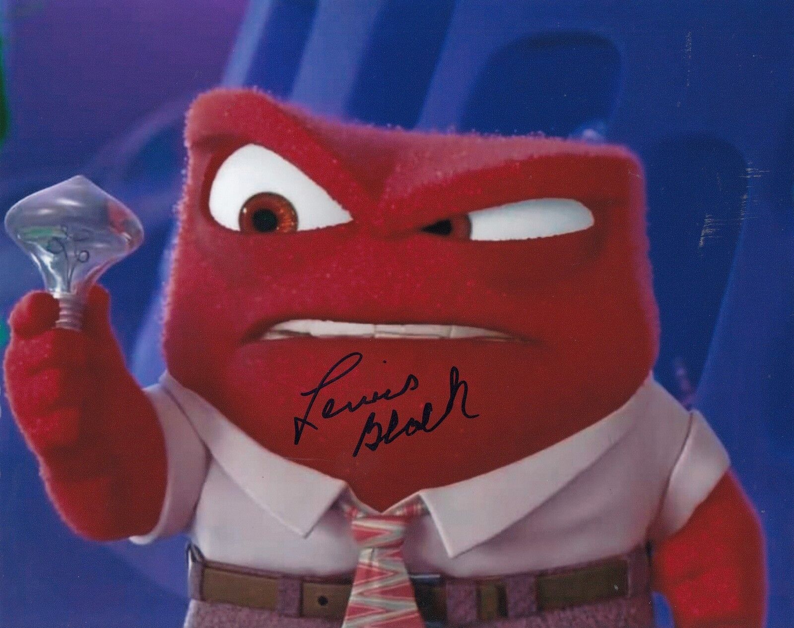 LEWIS BLACK signed (INSIDE OUT) *ANGER* autographed 8X10 Photo Poster painting W/COA #3