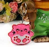 Bead Embroidery - 2Pcs Pink Blue Cat Bead Cross Stitch Keychain Kit