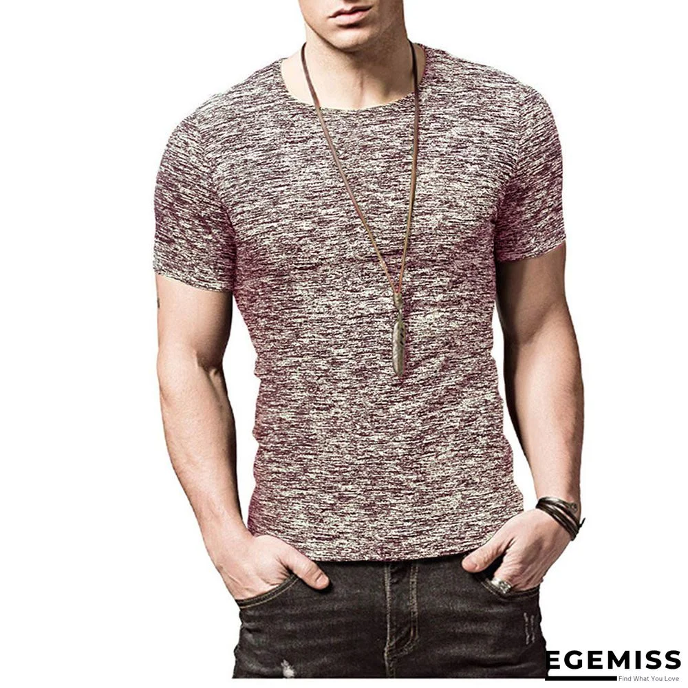 Summer Short-sleeved Men's T-shirt Sport Quick Dry Shirt with Round Neck | EGEMISS