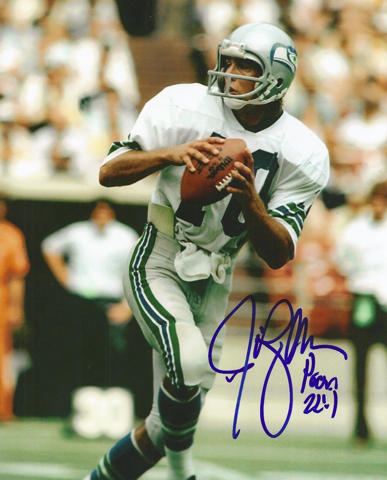 JIM ZORN SIGNED SEATTLE SEAHAWKS 8x10 Photo Poster painting #1 w/PROOF