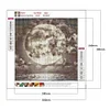 Diamond Painting-DIY Full Round Drill Moon