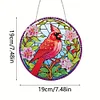Diamond Painting Acrylic Single-Side Cardinal Hanging Pendant for Office Decor