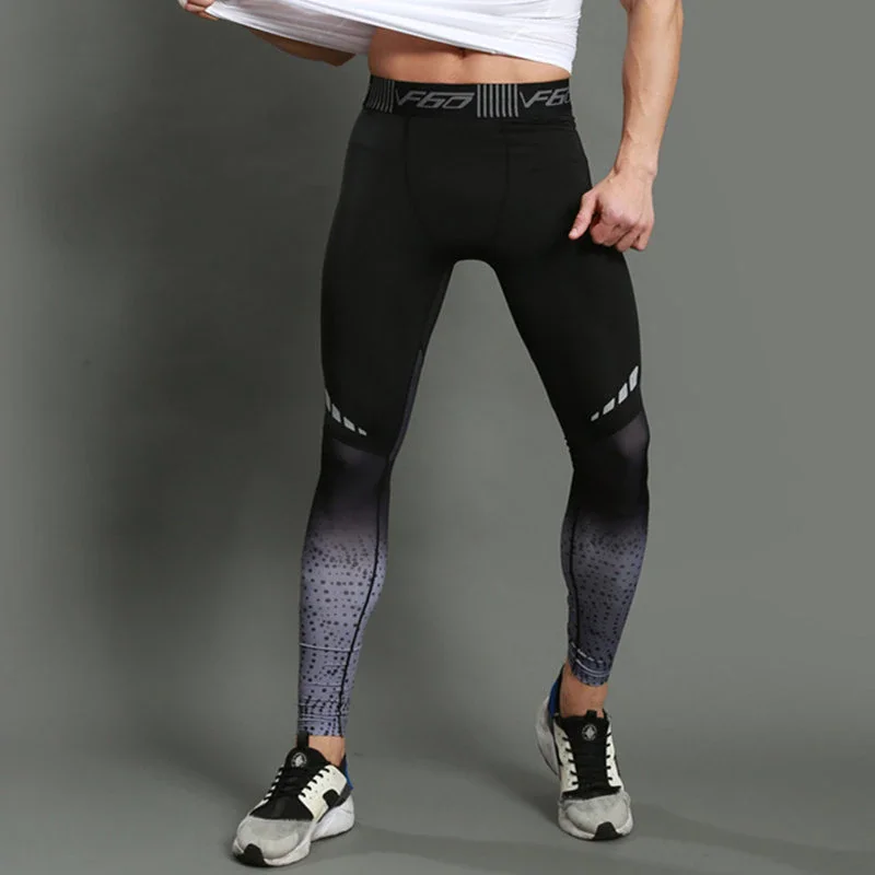 Uveng Running Tights Men Jogger Bodybuilding Sports Leggings Gym Compression Jogging Pants Long Trousers Sport Pants Men
