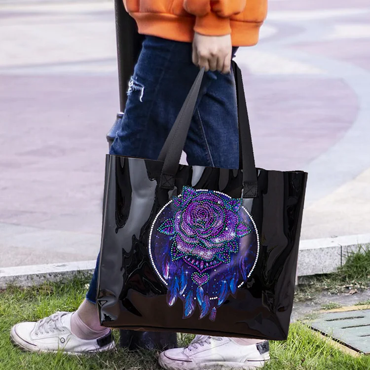 DIY Diamond Painting Handbag Aesthetic Tote Bag for Woman Art Storage Bags