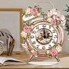 Diamond Painting Acrylic Flower Alarm Clock Shape Clock Ornament