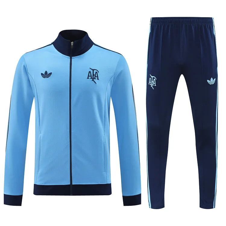 2025 Argentina National Team Blue Long Sleeve Training Jacket Set
