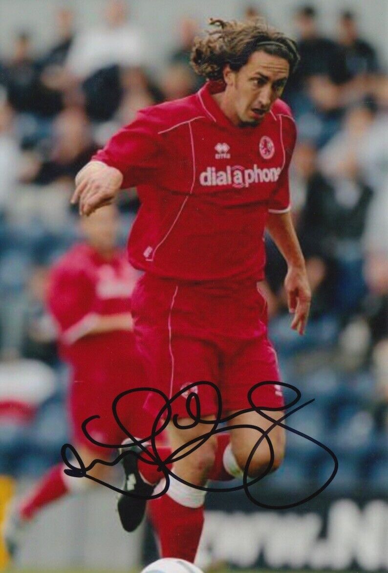 MIDDLESBROUGH HAND SIGNED JONATHAN GREENING 6X4 Photo Poster painting.