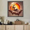 Diamond Painting -DIY Round Drill Sunrise Scenery Girl(40x40cm)