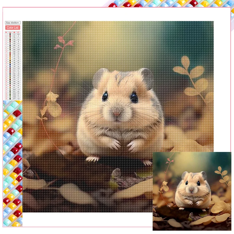 Hamster - Full Square - Diamond Painting (35*35cm)