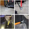 4Pcs 3/8 Heavy Duty D Rings Tie Down Anchors 2400LBS Rivet Clip Retaining Ring