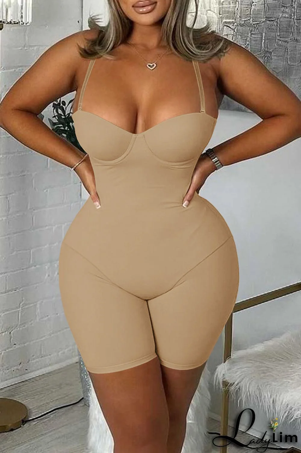 Pink Sexy Casual Solid Backless Spaghetti Strap Skinny Romper