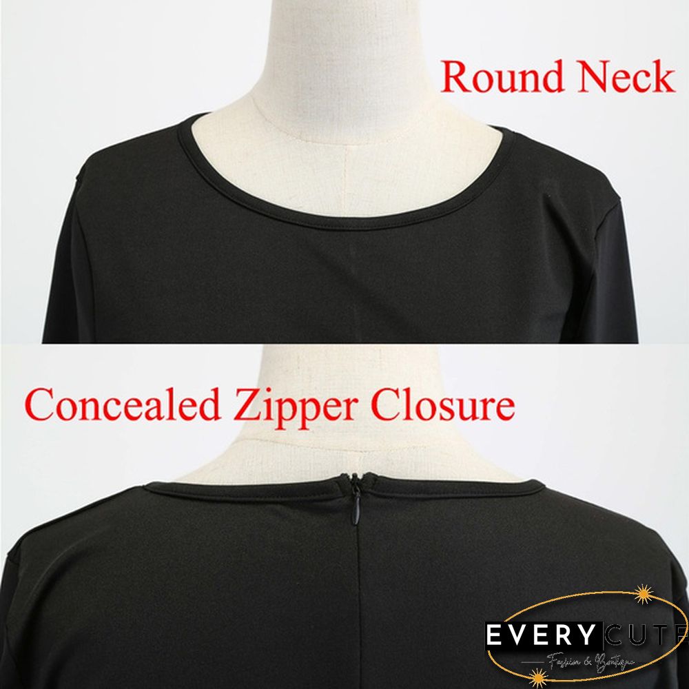 6 Styles Fashion Lady Autumn and Winter Xmas Clothes Christmas Costume Casual Long Sleeve Halloween Print Party Dress Plus Size