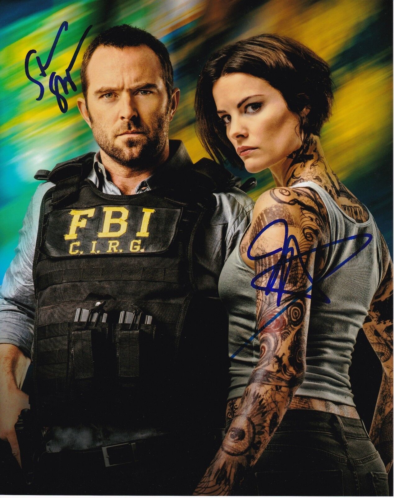 Sullivan Stapleton & Jaimie Alexander 'Blindspot' Autographed 8x10 Photo Poster painting w/ CoA