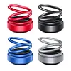 Solar Powered Aroma Diffuser Rotating Suspension Double Ring Car Perfume for Car