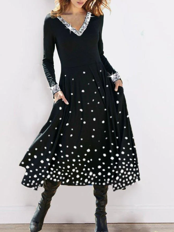 Vintage Long Sleeves Dresses