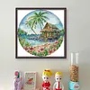 Island-14CT Stamped Cross Stitch 37*37cm/14.57*14.57in