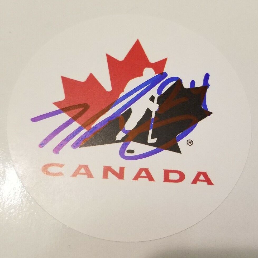 Ty Smith Signed World Juniors Team Canada Logo Puck Autographed COA B