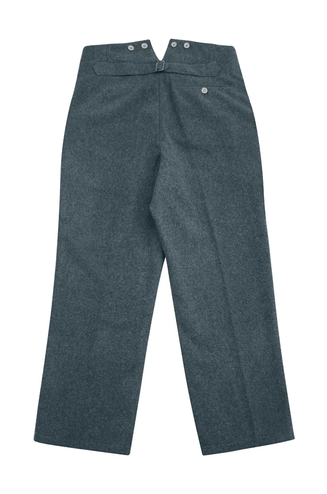   Wehrmacht German M1940 Italian Field Wool Trousers Blue Green Grey German-Uniform