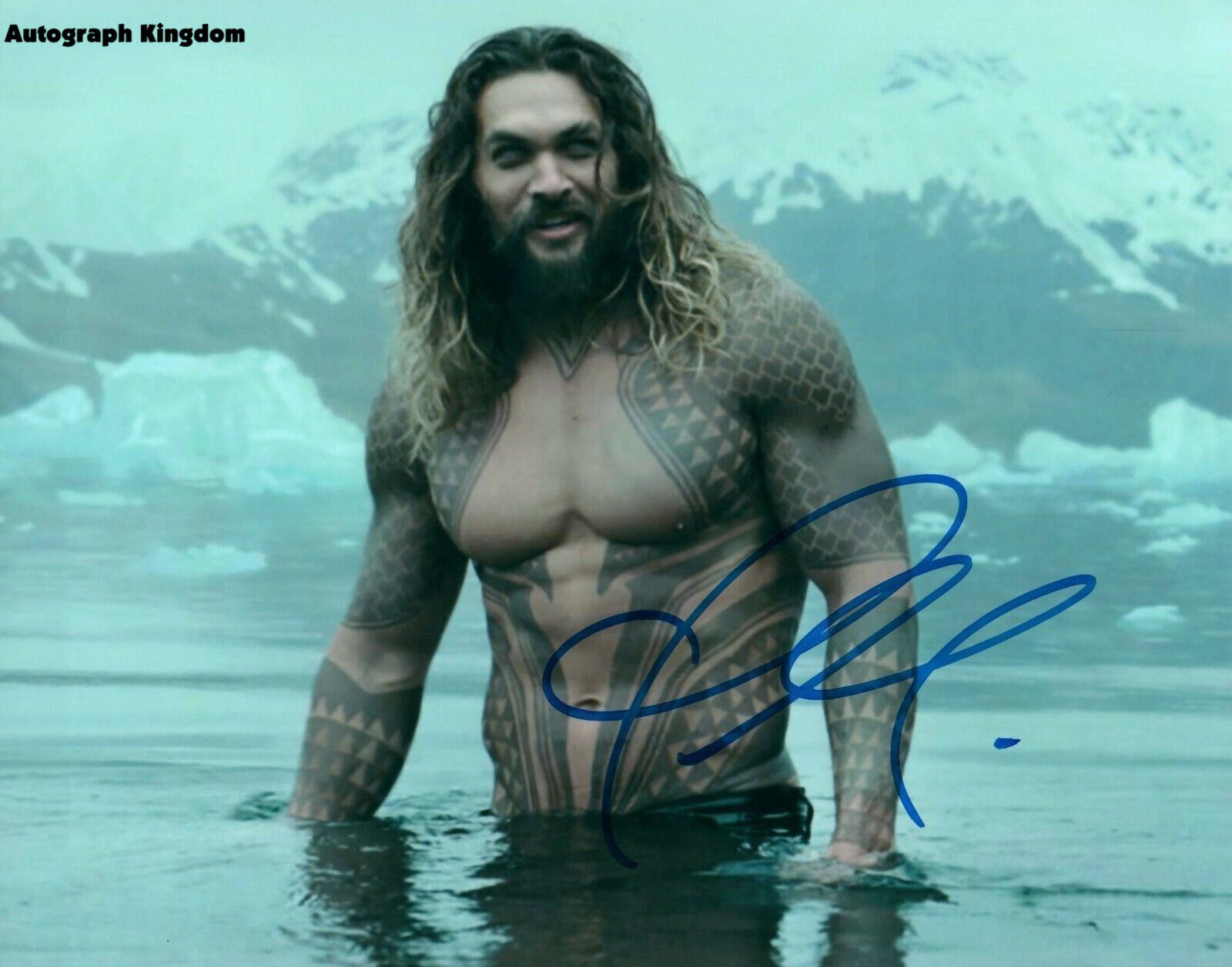 Jason Momoa (Aqua Man / Game Of Thrones) Sexy 8 x 10 Autographed Photo Poster painting (PP)