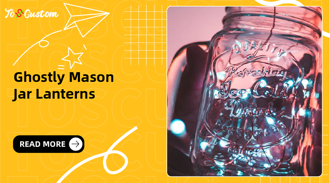 Ghostly Mason Jar Lanterns