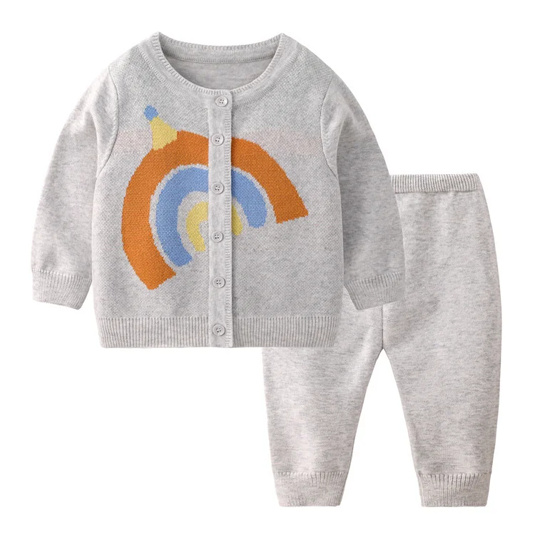 Baby Boy/Girl Rainbow Design Long Sleeve Ropmer