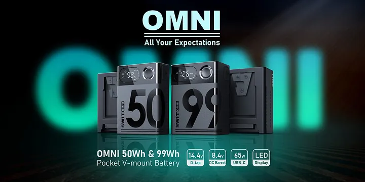 OMNI-99S 99Wh USB-C Info Pocket V-mount Battery