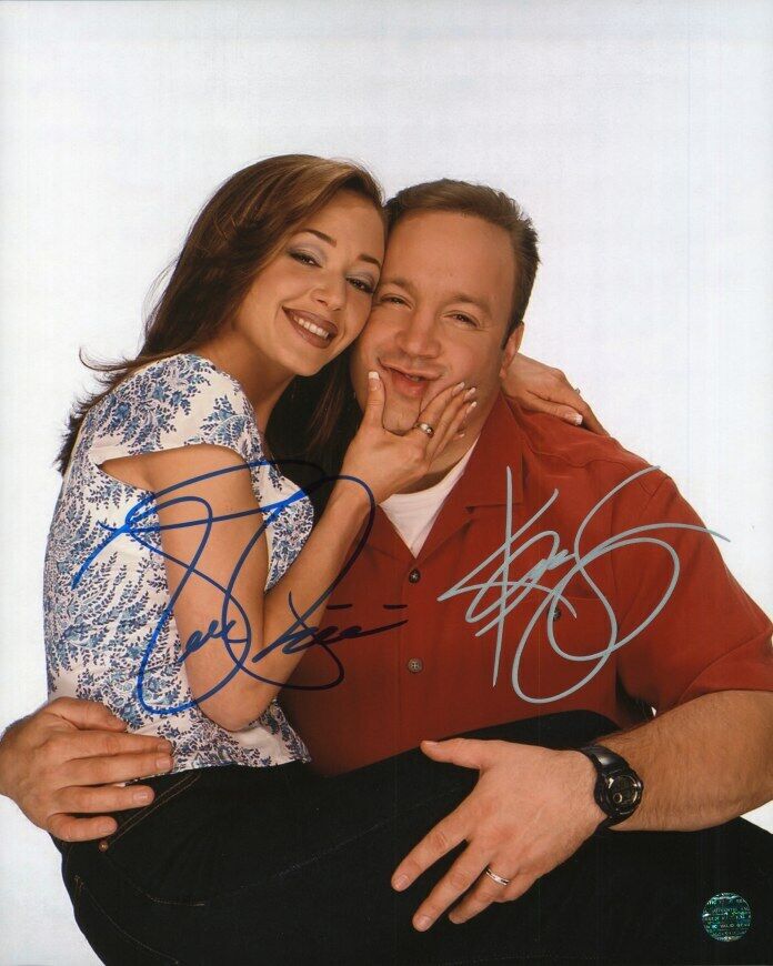 KEVIN JAMES, LEAH REMINI Autographed Original 8x10 Photo Poster painting LOA TTM