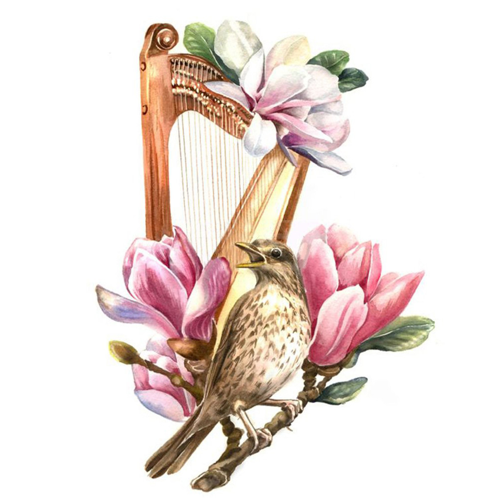 

Musical Instrument Flower - Round Drill Diamond Painting - 30*40CM, 501 Original