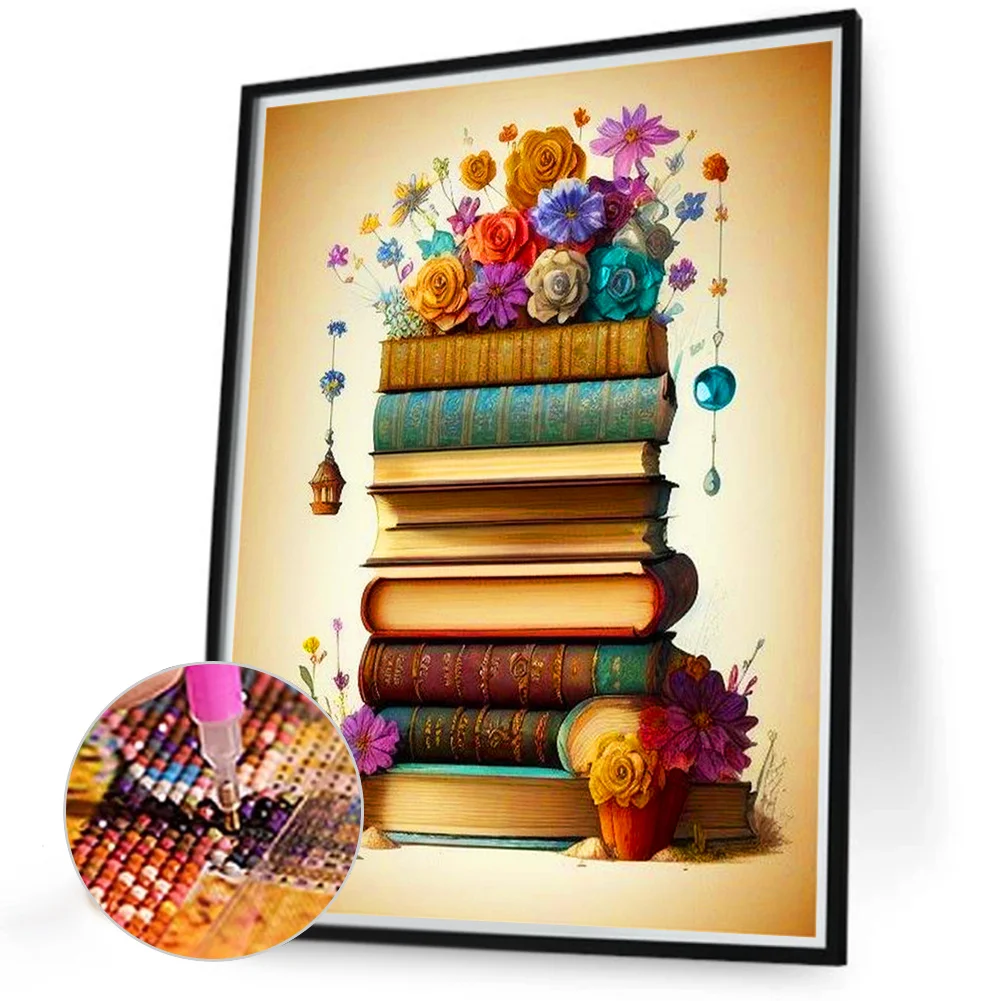 2pcs/Set Diamond Painting - Full Round Drill - Flower Book(Canvas|30*40cm)