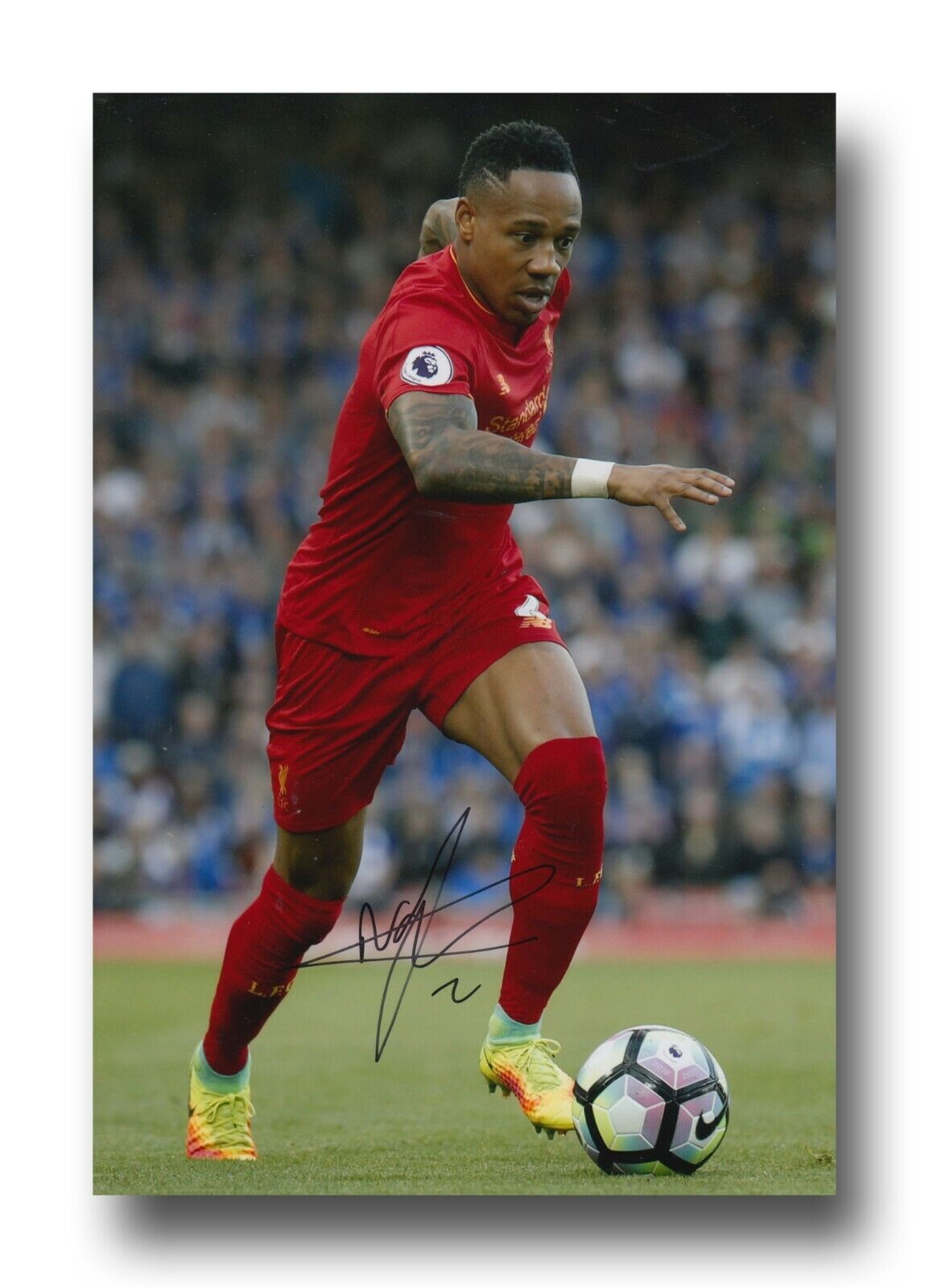 NATHANIEL CLYNE HAND SIGNED 12x8 Photo Poster painting - LIVERPOOL - FOOTBALL AUTOGRAPH.