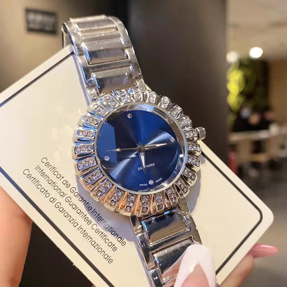 Full diamond large dial watch