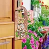 DIY Christmas Candle Flower Diamond Painting Door Handle Hanging Sign Kit