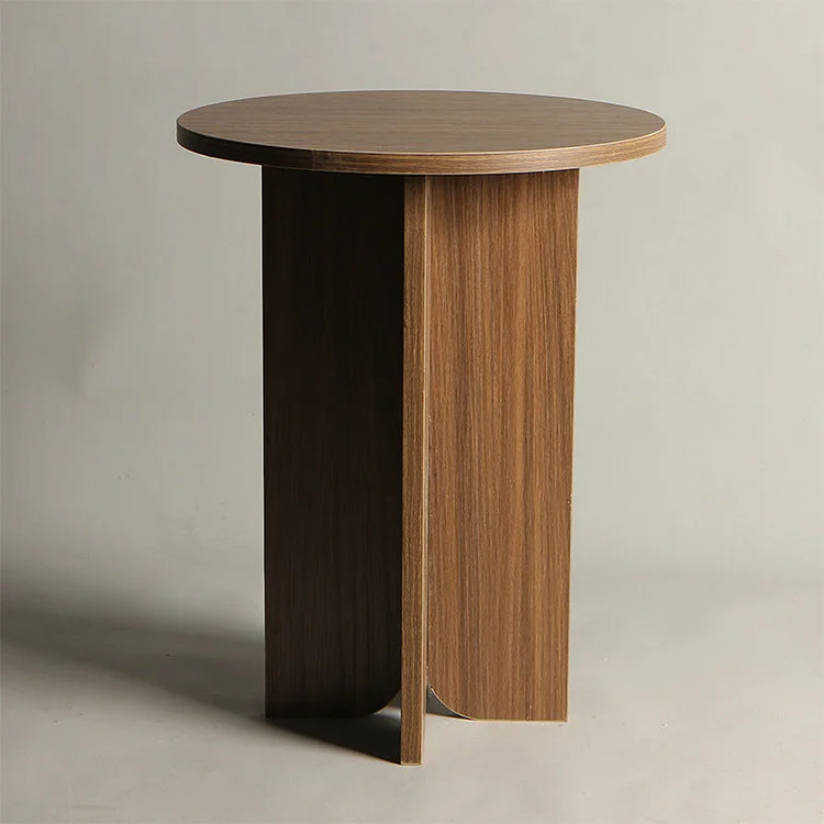 Walnut Round Side Table